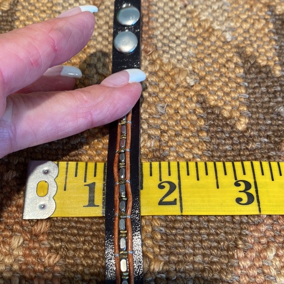 🎉 NEW‼️ SUNDANCE STERLING SILVER LEATHER BRACELET ‼️ - Picture 5 of 12